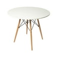 thumbnail image 1 of Aykah Modern Dining Table with Wooden Legs For 4 Chairs, 1 of 10