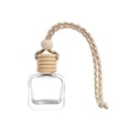 thumbnail image 2 of 1Pc 10ml Hanging Car Air Freshener Diffuser Bottle Empty Clear Glass Essential Perfume Oil Aromatherapy Fragrance Perfume Pendant Glass Bottle Decor with Wooden Caps(K), 2 of 6