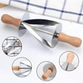 thumbnail image 3 of TIMIFIS Rouleau à Pâte en Acier Inoxydable pour Croissant, Outil de Cuisson, Appareils de Cuisine DIY, 3 of 7