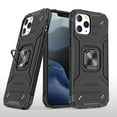 thumbnail image 2 of For Apple iPhone XR Robust Magnetic Kickstand Hybrid Case Cover - Black, 2 of 8