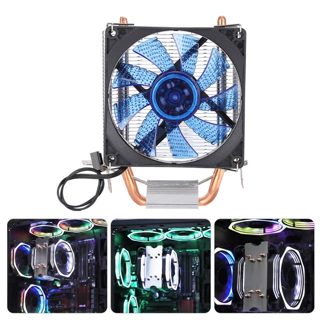 Ventilador de refrigeración ventilador de computadora estable tubo de calor de doble fila para