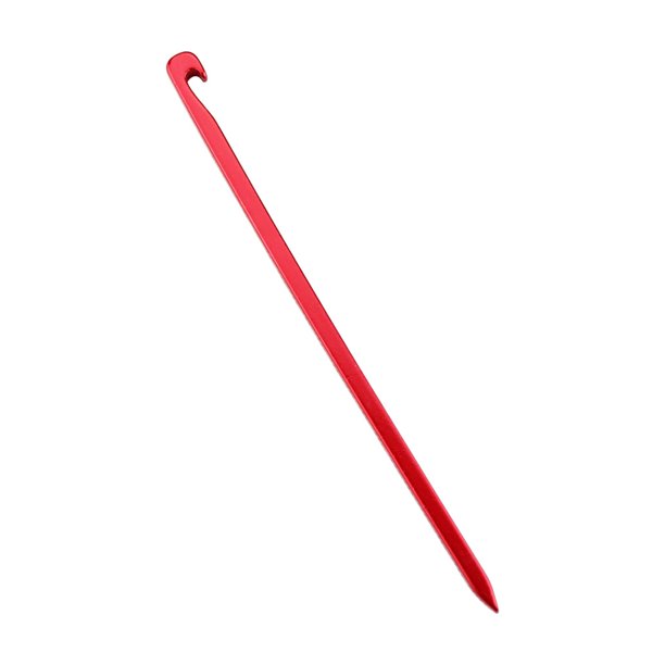 Yuarrent Tienda de campaña refugio Clavo de tierra portátil de aluminio a prueba de viento toldo hamaca estaca senderismo viaje pieza de carpas Rojo
