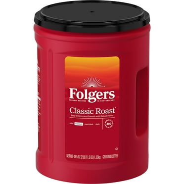 Folgers Classic Medium Roast Ground Coffee, 43.5 oz.