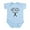 Sky Blue, variant on CafePress - Baby Muscle Body Suit - Baby Light Bodysuit, Size Newborn - 24 Months