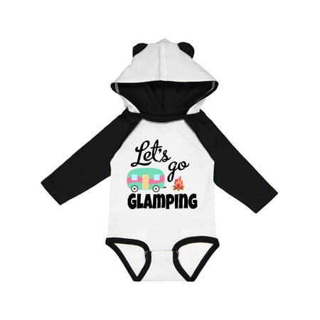 

Inktastic Lets Go Glamping with Camper Vector Gift Baby Boy or Baby Girl Long Sleeve Bodysuit