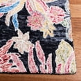 thumbnail image 6 of SAFAVIEH Jardin Dahila Floral Area Rug, Charcoal/Red, 6' x 6' Square, 6 of 8