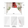 thumbnail image 5 of Cardinal Birds Swag Valances for Windows, Small Curtains Drapes, Xmas Pine Cones Branches Red Plaid Kitchen Window Curtains Over Sink Rod Pocket Window Treatment Valance for Bedroom/Bathroom 56"x36", 5 of 5