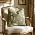 thumbnail image 4 of Qholemyo Floral Embroidered Throw Pillow Covers 17.7x17.7in Soft Elegant Decor For Indoor Sofa Bedroom, 4 of 6
