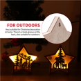 thumbnail image 3 of Luces De Decoración De Navidad Patrón De Coche De Velocidad De Alce De Santa Claus Decoración Lámpara De Luz De Casa De Madera Decoración Colgante Para Escaparate Vacaciones De Año Nuevo 3Pcs Yuarrent HA014701-00, 3 of 7