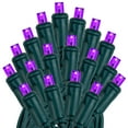 thumbnail image 2 of Novelty Lights 20 Light Connectable Purple LED Christmas Craft Mini Light Set (Green Wire, 8.5 feet), 2 of 4