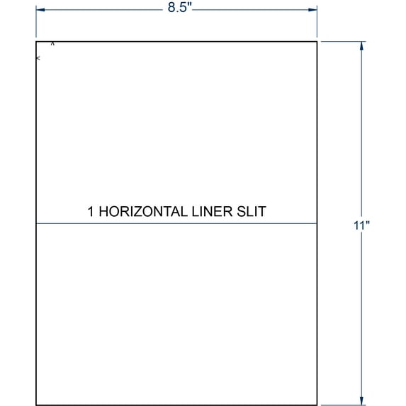 Compulabel 332155, Full Sheet Label 1 Horizontal Slit For All Laser & Inkjet Printers Comparable to Avery® 5165™