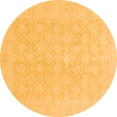 thumbnail image 1 of Ahgly Company Indoor Round Oriental Orange Modern Area Rugs, 6' Round, 1 of 4