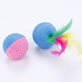 thumbnail image 2 of 10PCS Cat Ball Toy Creative Feather Latex Cat Exercise Ball Cat Play Toy, 2 of 6
