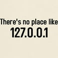 thumbnail image 3 of CafePress - There's No Place Like 127.0.0.1 Dark T Shirt - Men's Classic Graphic T-Shirt, 3 of 4