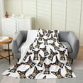 thumbnail image 2 of Halloween Theme Flannel Fleece Throw Blanket 40"x50" Kids Cute Pug Dog Plush Blanket for Boys Girls Teens Hippie Pug Puppy Fuzzy Blanket Boho Kawaii Dog All Season Bed Blanket, 2 of 6
