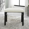 thumbnail image 4 of Uttermost Diverge White Shearling Small Bench, 4 of 7
