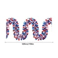 thumbnail image 3 of 16.4 Ft 50 LED Independence Day Flag String Light, Glowing Star Wool Strip, Battery Free Decor Lamp for 4th Of July Party, Indoor Wall and Outdoor Yard Holiday Layout, 3 of 8