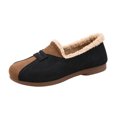 thumbnail image 3 of EKVAHL Flat Shoes for Women Dressy Casual Soft-Soled Versatile Round-Toe Splicing Plush Flats Round Toe Flat Shoes, 3 of 5