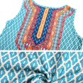 thumbnail image 5 of New Bohemian Round Geometric Print Round Neck Sleeveless Vest Dress Vacation Beach Seaside Romantic Dress Women's Clothing, 5 of 6