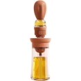 thumbnail image 1 of Botella de hierro amarilla con cepillo para barbacoa CHAO recipiente para almacenar y dispensar aceite, 1 of 5