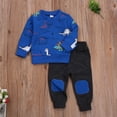 thumbnail image 2 of Fortune Boy Clothes Long Sleeve Dinosaur Pullover Pants Sweatsuit Fall Outfits, 2 of 7