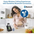 thumbnail image 2 of [New]  VG134-11 DECT 6.0 Cordless Home Phone with Bluetooth Connection, Digital Answering Machine, Backlit Display,Full Duplex Speakerphone, Caller ID/Call Waiting,1000 ft Range (Black), 2 of 11