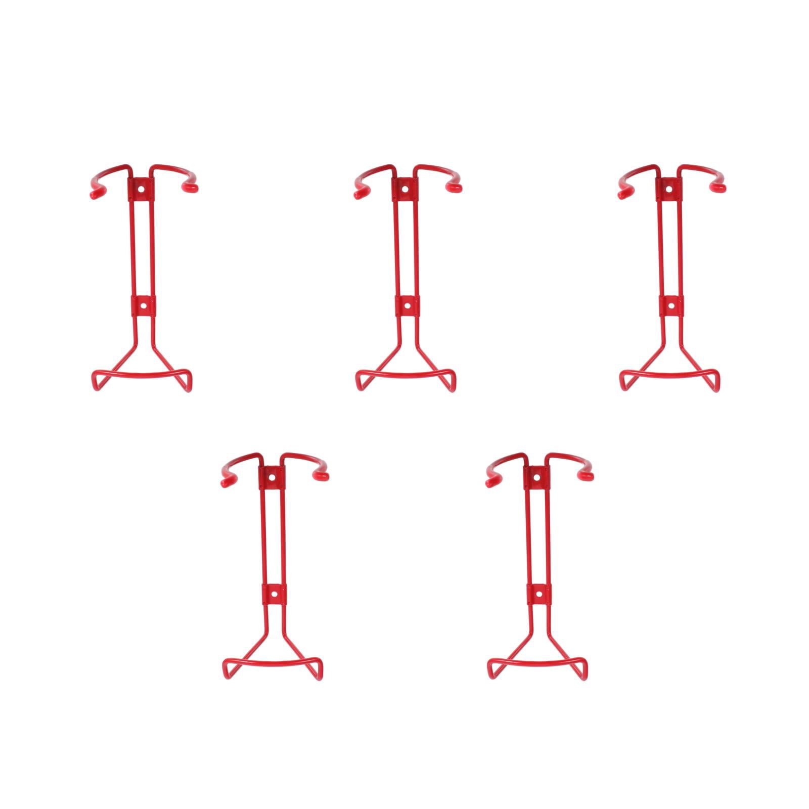 Raindrops 5-Pack Wall Mount Brackets, Iron Holders for Secure Storage and Easy Access (Small)
