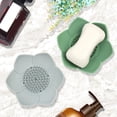 thumbnail image 5 of 2-piece pack flexible non-slip floral shape design self-draining soap holder, 5 of 6