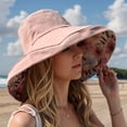 thumbnail image 4 of Sun Hats for Women Men Wide Brim Beach Hat Summer Outdoor Casual Sun Hat Adjustable Comfortable Lightweight, 4 of 4