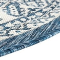 thumbnail image 5 of Unique Loom Outdoor Aztec Collection Area Rug - Chalca (7' 10" x 10' Oval Blue/Ivory), 5 of 6