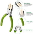 thumbnail image 3 of 2 Packs Nylon Nose Pliers Double Nylon Pliers Carbon Steel Jewelry DIY Tools for Beading Looping Shaping Wire Jewelry Making and Other Crafts, 5.3 Inch, 3 of 5