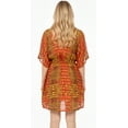 thumbnail image 2 of HAPPY BAY Women's Bathing Suit Swimwear Cover Ups Short Dresses 1X-2X Tangerine, Allover, 2 of 3