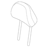 Genuine OE Kia Headrest - 88700-4C510AVA