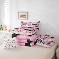 thumbnail image 5 of YST 7 Piece Bed in a Bag Queen Size Comforter Set for Kids Pink Halloween Bat Bedding Set,Cartoon Bat Reversible Bed Set,Happy Halloween Comforter with Sheet Set,All Season, 5 of 5