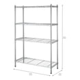 Hyper Tough 4-Tier Metal Storage Rack, 36 x 54-inches - Walmart.com