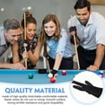 thumbnail image 2 of 22 Pieces Billiard Gloves 3 Finger Cue Pool Gloves Sport Gloves for Women&Men Both Left and Right Hand,Black, 2 of 10
