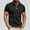 Black, variant on Mens Polo Shirts, Button Solid Collared Summer Big and Tall Shirt Casual Dark Blue Polo Shirts for Men Size L