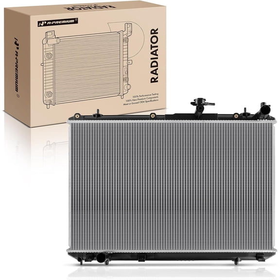 A-Premium Engine Coolant Radiator Assembly Compatible with Toyota Highlander 2008 2009 2010 3.3L, Replace# 1604120410, 1604131760