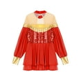 thumbnail image 6 of iiniim Kids Girls Arabian Princess Dance Sequins Leotard Dress Festival Party Costume Red 12, 6 of 7