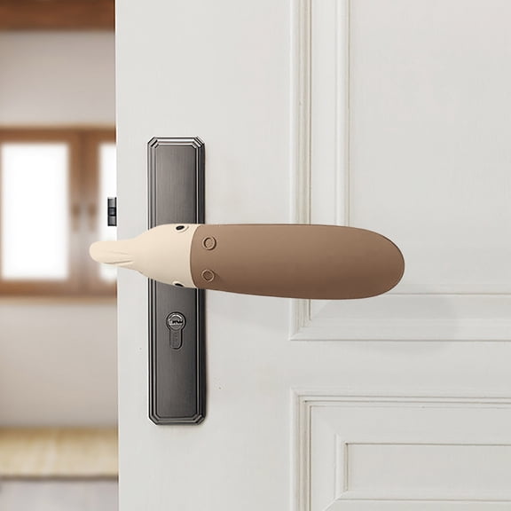 Silicone Door Handle Protector Cover | Anti-Collision & Scratch Guard for Entrance & Interior Room Doors | Family Safety