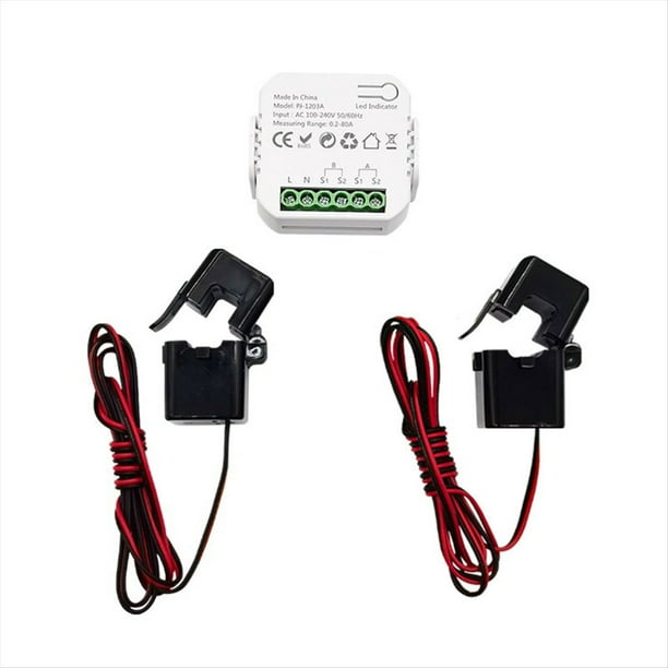 Interruptor de Energía Inteligente Tuya ZigBee, Medidor de Corriente y Voltaje de Potencia, Aplicación de Consulta de Consumo de Estadísticas de Energía en Tiempo Real 2CT
