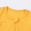 thumbnail image 4 of Fesfesfes Baby Bodysuit Short Sleeve Zipper Romper Soft Breathable 1 Piece Outfit Comfortable Toddler Clothes for Boys Girls Casual Wear Home Wear Holiday Playwear(Yellow,0-3 Months), 4 of 9