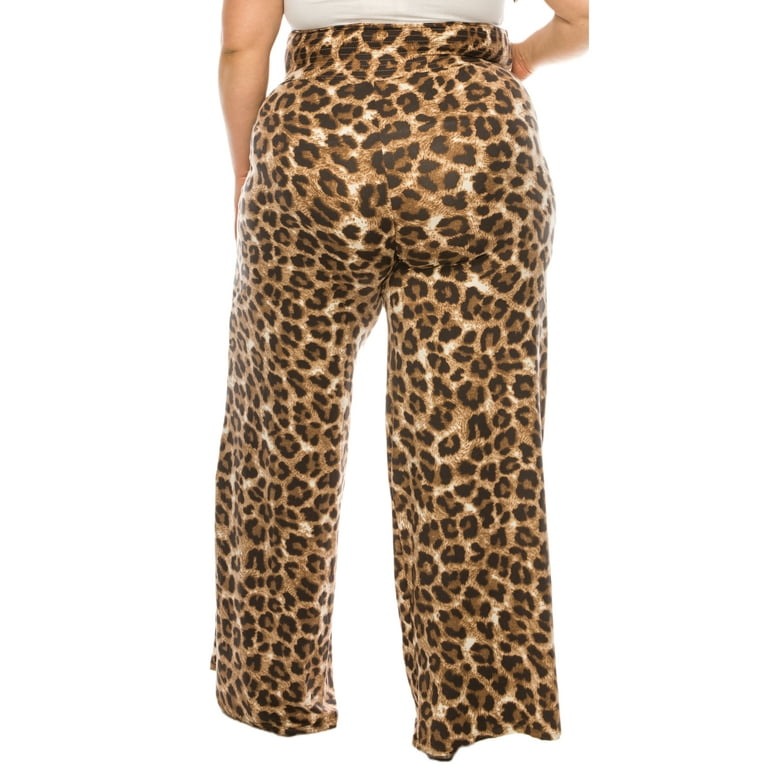 Compra online de Plus Size Sexy Pants, Women's Plus Leopard Print