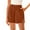 Brown, variant on Seductiva Beige Clothing Shorts for Women Womens Summer High Waist Shorts Zippered Wrap Hem Wide Leg Shorts Relaxed Fit Casual