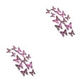 thumbnail image 2 of mmirethe Whimsical Look With Colorful Butterflies Wall Stickers Various Glitter And Exquisite Stickers To Create A Decorative LK12 Rose Red 2Set, 2 of 6