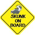thumbnail image 4 of 6in x 6in Skunk On Board Sticker, 4 of 4