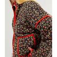thumbnail image 4 of Women's Cropped Puffer Jacket Floral Print Quilted Puffer Jackets Open Front Lightweight Short Jacket Trendy, 4 of 6