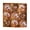 Brown, variant on Brown Brown Christmas Ball Set 9 Pieces 8Cm Hanging Ornaments For Tree Wall Table Decor