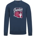 thumbnail image 2 of Men's Levelwear Navy Cleveland Guardians Zane Sunrise Sweatshirt, 2 of 3