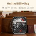thumbnail image 6 of ZUXONGSY Owl Moon Flower Print Bible Cover for Women Quilted Bible Bag Large Christian Gift with Handle ChuZU Bag for Daily Use, 6 of 7